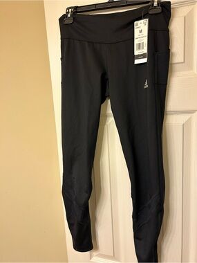 adidas Black Athletic women Leggings with Mesh Panels